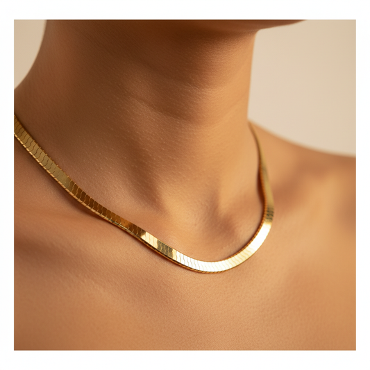 Corrente Dourada Unissex NO PESCOCO