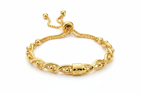 Pulseira Dourada Ajustável