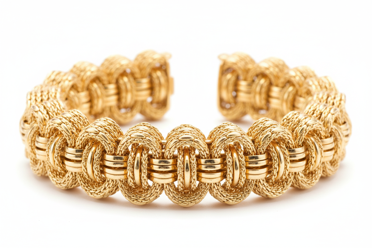 Pulseira Dourada Elos Finos