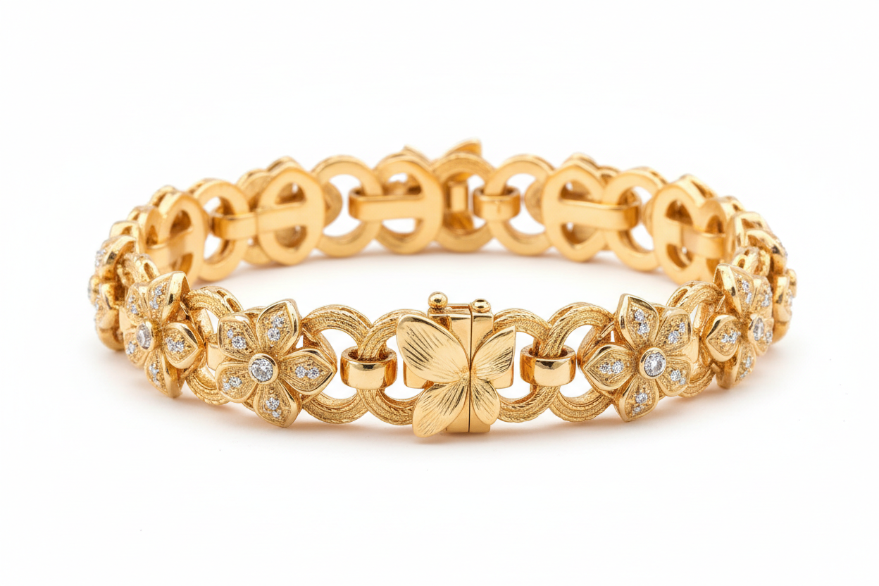 Pulseira Dourada Feminina